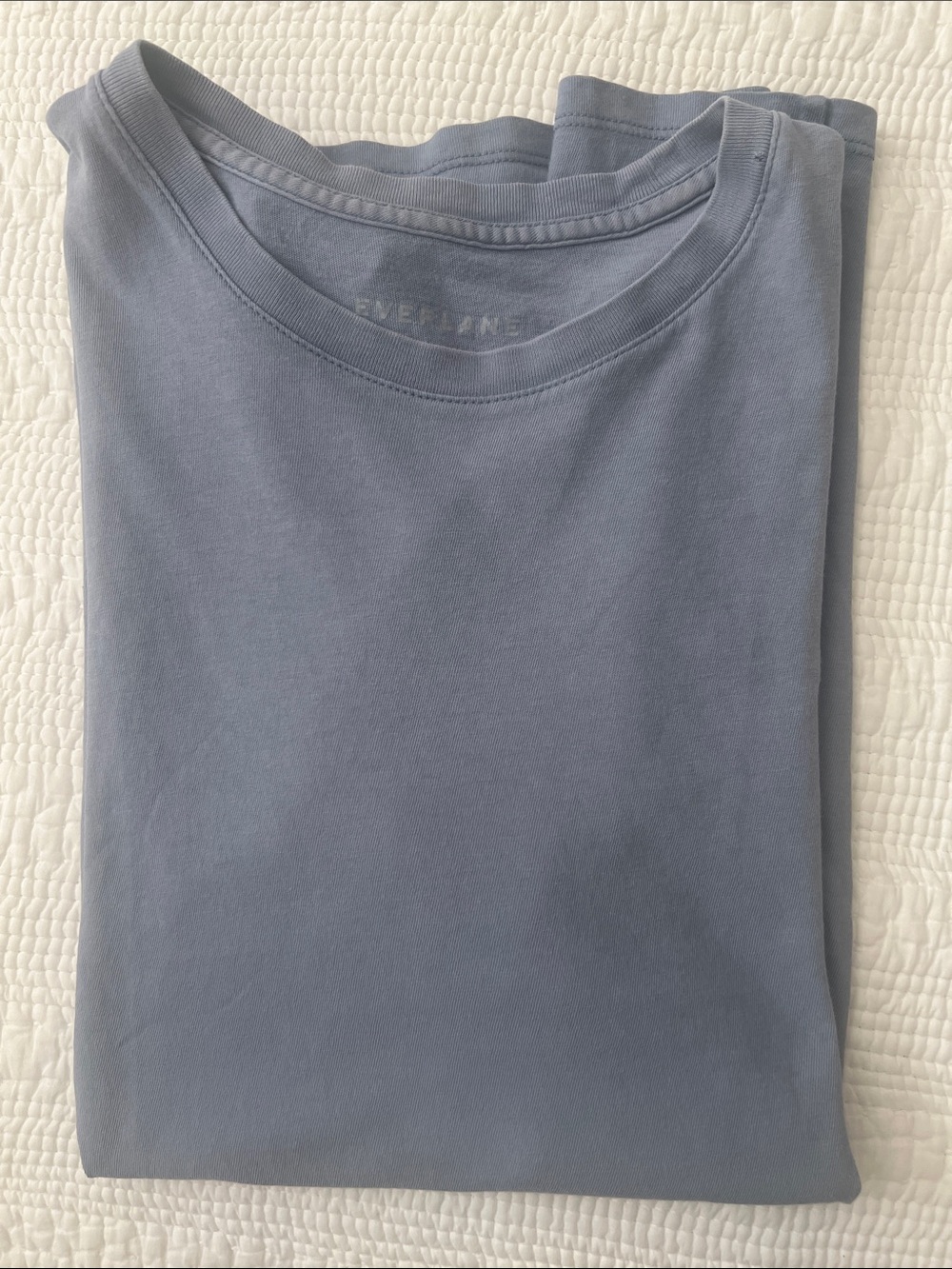 Everlane Crew Tee in Light Blue